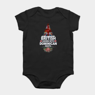 British Grown With Dominican Roots - Gift for Dominican With Roots From Dominica Baby Bodysuit